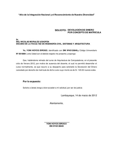 Formato Para Solicitar Devolucion De Documentos Originales Diario