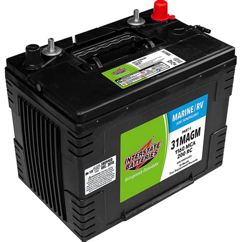 Interstate Batteries Group 311160 Marine Cranking Amp Agm Battery