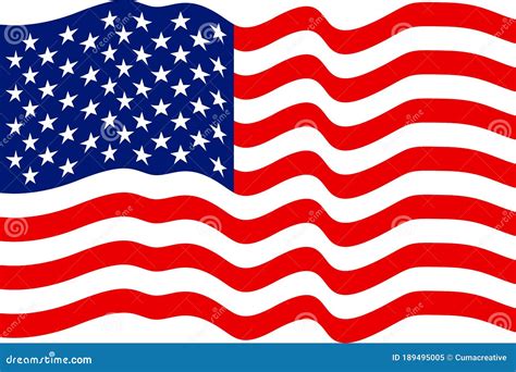High Resolution American Flag Waving Flag Of Usa Background Stock