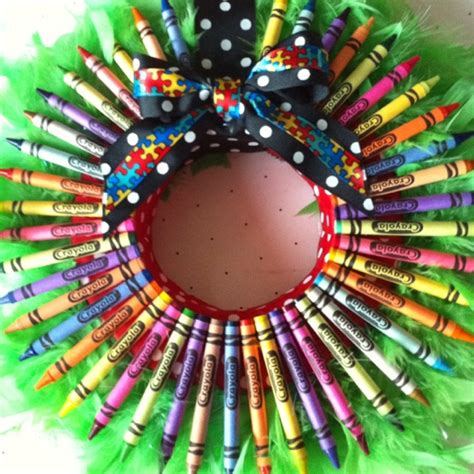 16 Best Wreath Ideas Crayons Images On Pinterest