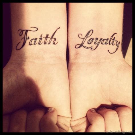 14 Amazing Loyalty Wrist Tattoos Tattoo Designs