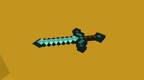 Minecraft Diamond Sword 3d Warehouse