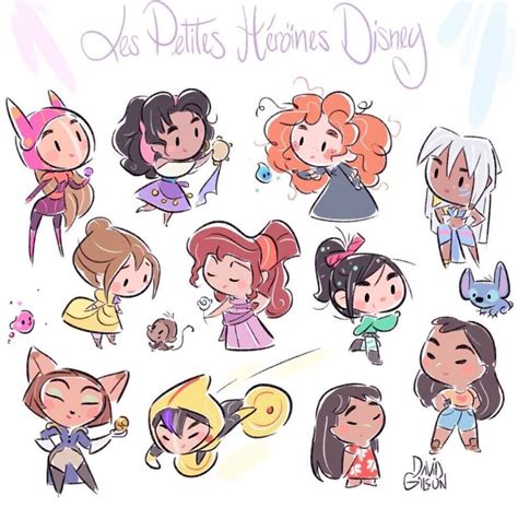 Kawaii Disney Characters Drawings