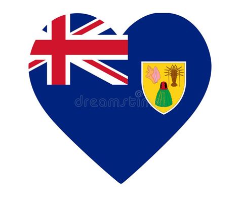 Turks And Caicos Islands Flag National North America Emblem Heart Icon