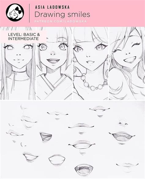 Pin By Roxyarts On Ladowska Mouth Drawing Anime Drawings Tutorials