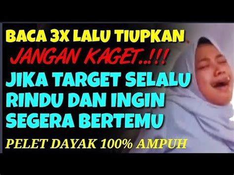 Ilmu pelet cinta ampuh dalam 1 hari || pelet dayak membuat orang selalu rindu kita||pelet lewat