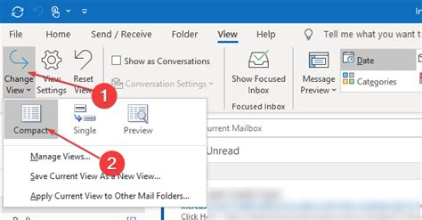 Outlook View Changed Itself How To Get It Back To Normal