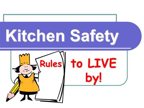 Kitchen Safety Cartoon