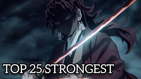 Top 25 Strongest Characters In Demon Slayer Youtube