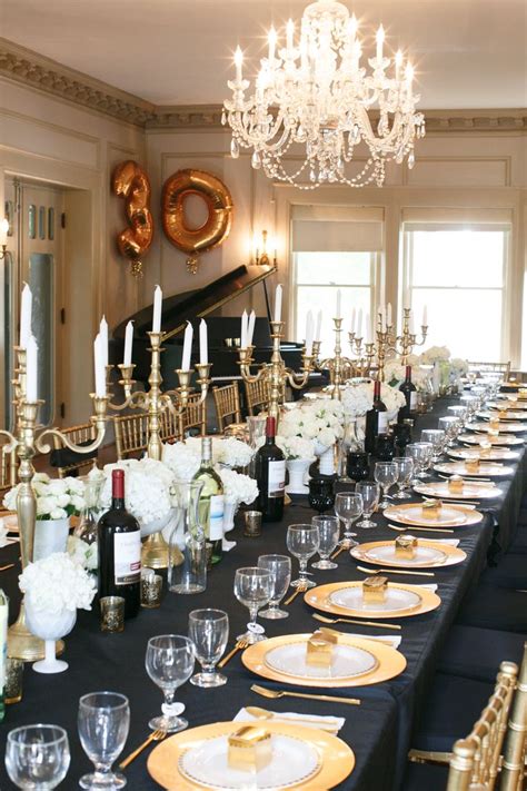 Make a quick checklist before throwing a party at home. Gatsby Inspired New Year's Eve Dinner Party Ideas | Unique ...