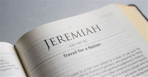 Jeremiah Bible Book Chapters And Summary New International Version