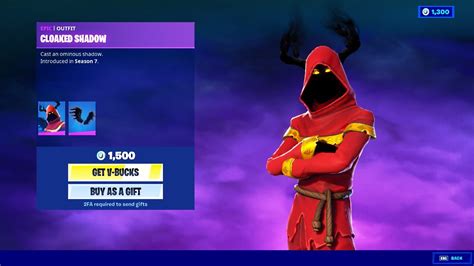 Fortnite Cloaked Shadow Skin Review Should You Buy It Item Shop