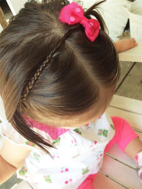 Braided Headband With Bow Hairstyle Baby Girl Hair Styles Baby Girl