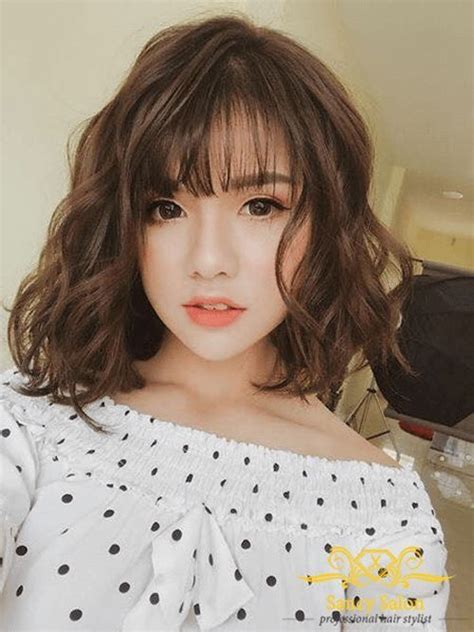 Pin By Tracy Vu On Make Up Nail Korean Short Hair Short Permed