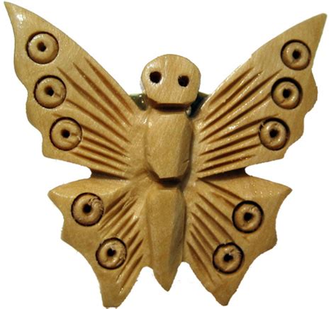 Buy Olive Wood Butterfly Pin Holyland Ts