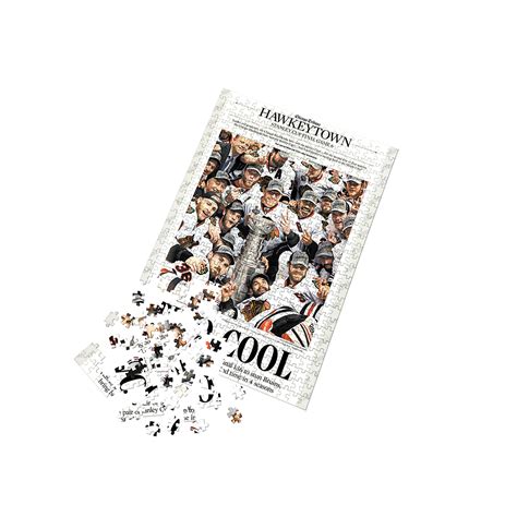 Chicago Blackhawks 2013 Stanley Cup Two Cool Front Page Jigsaw Puzzle