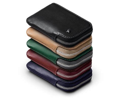 Bellroy Leather Zip Up Card Pocket Wallet Compendium Design Store