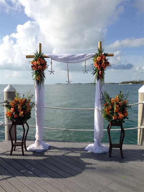 Wedding Ceremony Flowers By Love In Bloom Key West Florida Bamboo