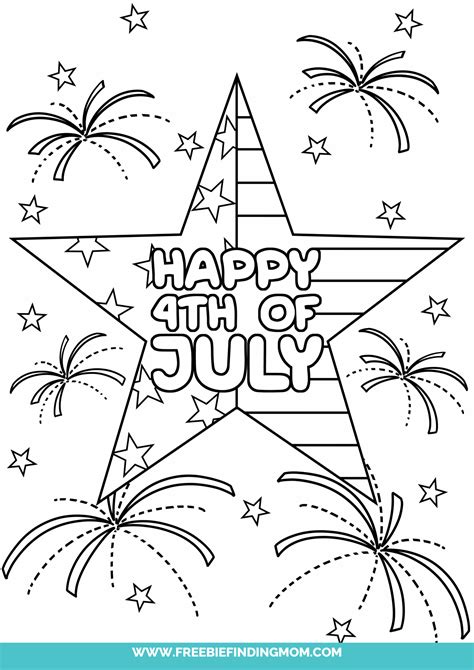 3 Free Printable 4th Of July Coloring Pages Freebie Finding Mom