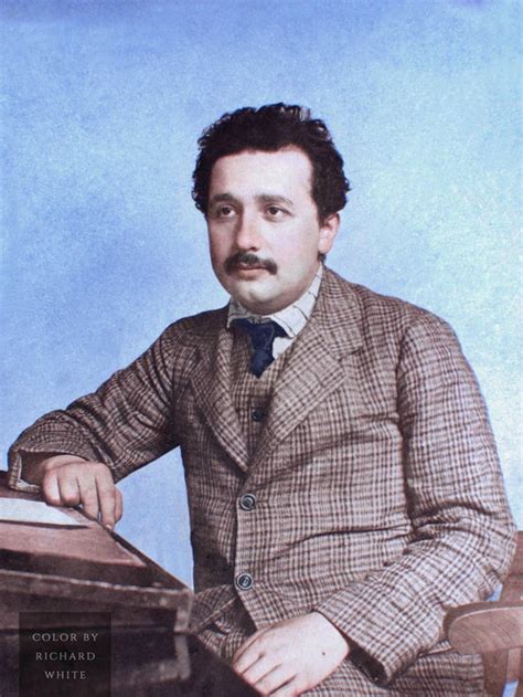 Colorized By Me Albert Einstein Photographed At Age 26 In The Patent