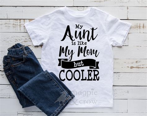 aunt svg my aunt is like my mom but cooler svg cool aunt etsy