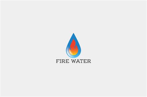 Fire Water Logo Template Logo Templates On Creative Market