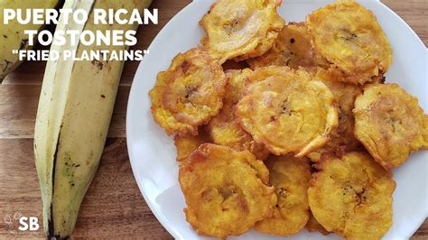 Puerto Rican Tostones Fried Plantains Recipe Receta Fácil De