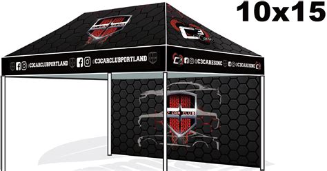 10x15 custom printed pop up tents & canopies. 10x15 custom canopy C7387