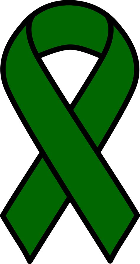 Clipart Emerald Liver Cancer Ribbon