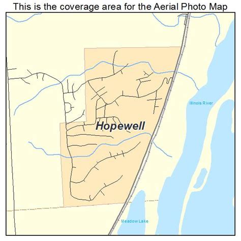 Aerial Photography Map Of Hopewell Il Illinois