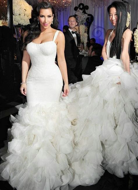 Wedding Dress Kim Kardashian 2017 Luxury New Arrive Spaghetti Sexy