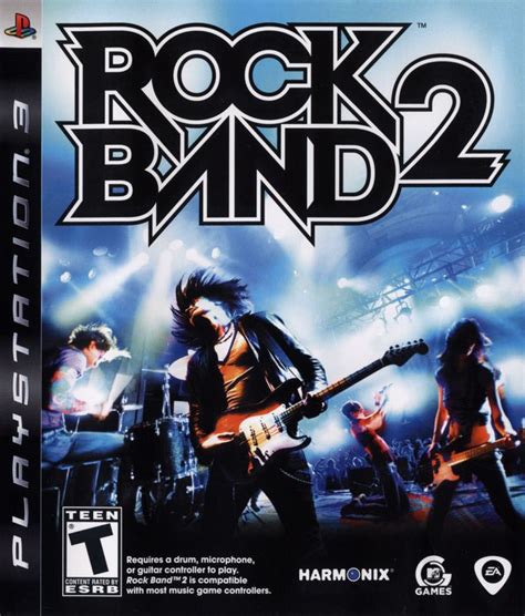 Rock Band 2 2008 Playstation 3 Box Cover Art Mobygames