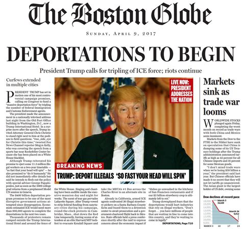 The Boston Globes ‘disturbing Fake Trump Front Page From 2016 Is