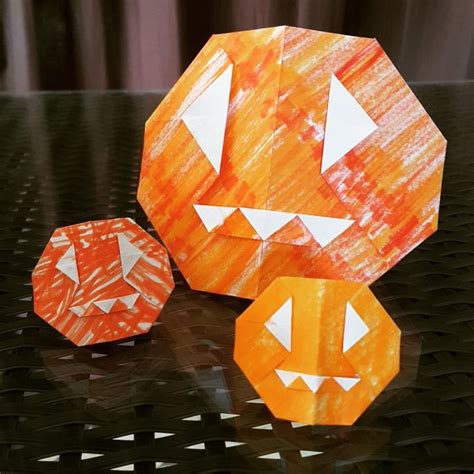 Create A Carved Pumpkin In Origami For Halloween Once Folded Your