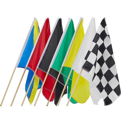 Speedway Race Track Flag Set 24 X 30 Inch Set Of 7