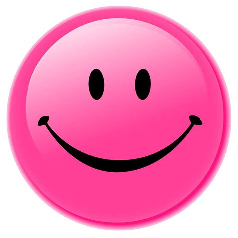 Image Of A Smiling Face Smiley I Believe In Pink Emoticon