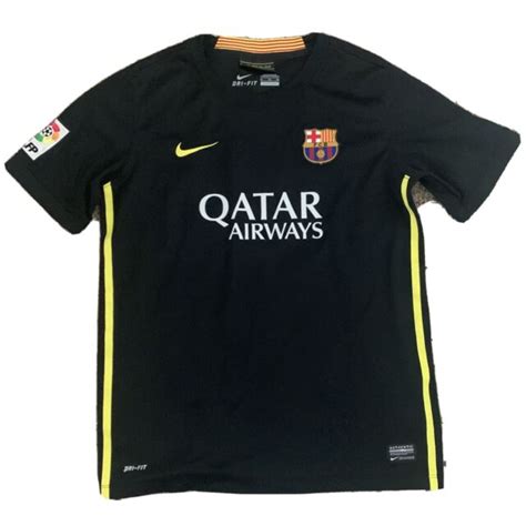 Fc Barcelona Black Nike Kids Jersey Messi Size Youth Xl Ebay