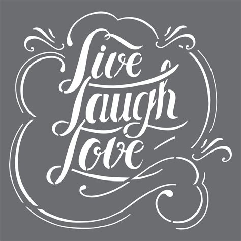 Live Laugh Love Stencils