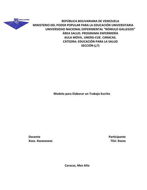 ¿cómo Se Hace Un Trabajo Escrito Ejemplo Consejo Del Hierro