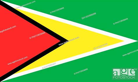 Flag Of Guyana In Correct Size Proportions And Colors Accurate