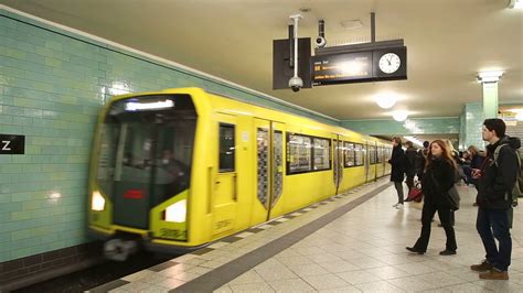Berlin Germany 28 January 2015 Underground Railway U Bahn Train