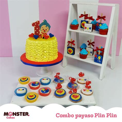 Combo Decorado De Payaso Plin Plin Monster Cakes Ana Del Río Pa