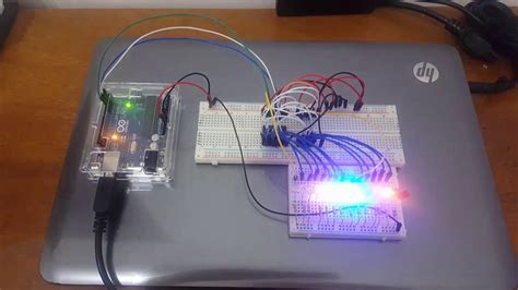 Shift Register Hc Com Leds Youtube