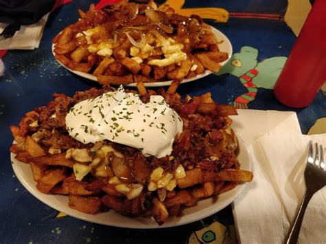 I Ate Poutine With Montreal Smoked Meat Mushrooms And Sour Cream