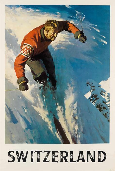 Vintage Ski Posters In Pictures Vintage Ski Posters Ski Posters