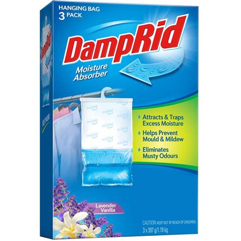 Damprid Hanging Moisture Absorber Lavender And Vanilla 3 Pack Big W