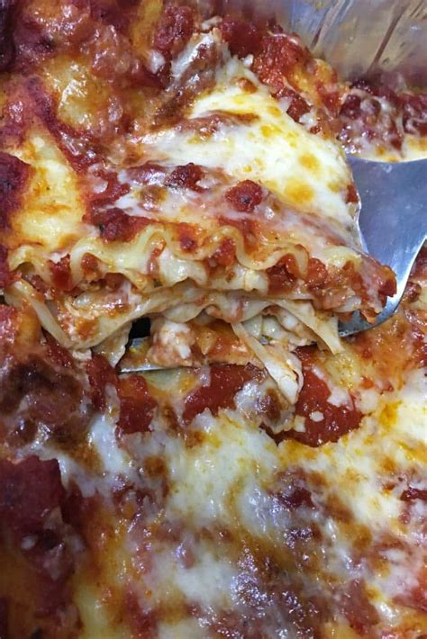 Easy Lasagna Recipe Without Ricotta Cheese No Cottage Cheese