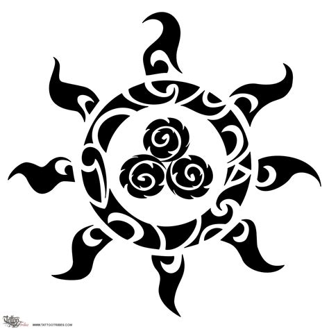 Maori Sun Tattoo Maori Tattoo Designs Polynesian Tattoo Meanings
