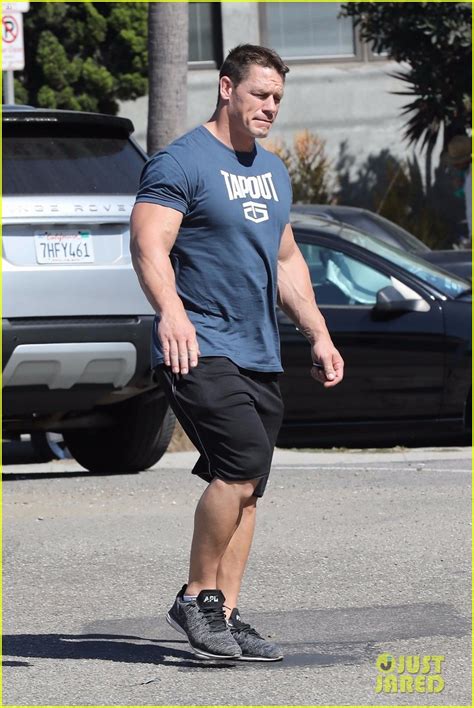John Cena S Gigantic Biceps Are Pumped Up After A Workout Photo