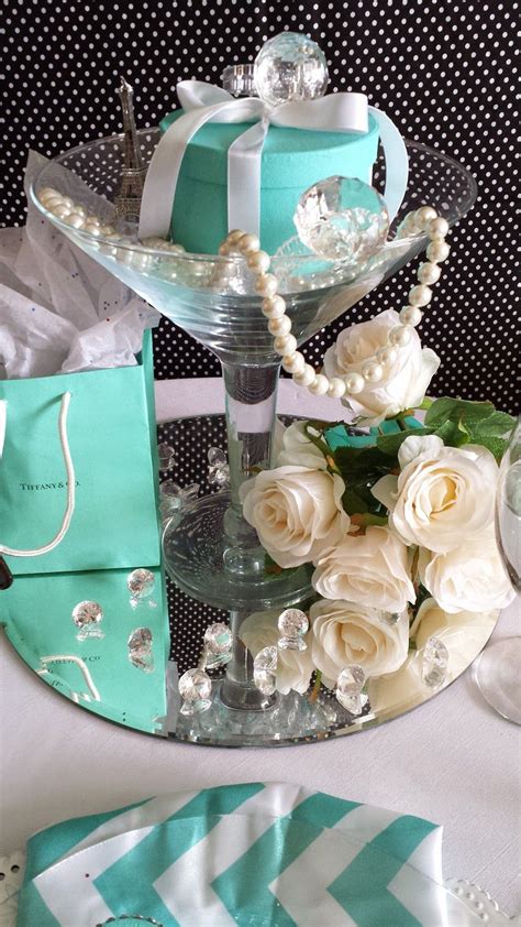 Eventsojudith Breakfast At Tiffany Theme Centerpiece Visit The Blog For Full Pictures Tiffany